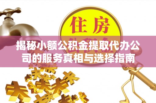 柳州揭秘小额公积金提取代办公司的服务真相与选择指南