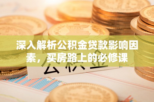 柳州深入解析公积金贷款影响因素，买房路上的必修课