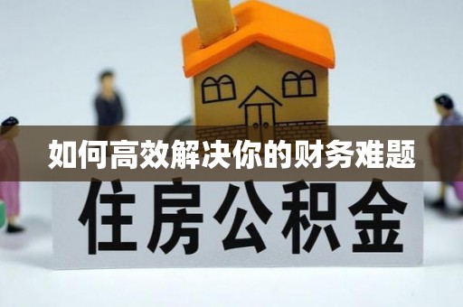 柳州如何高效解决你的财务难题
