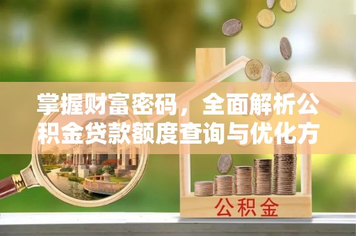 柳州掌握财富密码，全面解析公积金贷款额度查询与优化方案