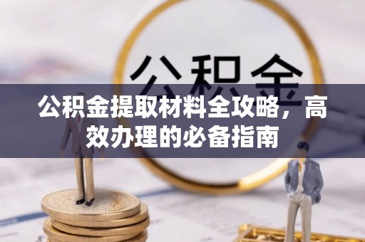 柳州公积金提取材料全攻略，高效办理的必备指南