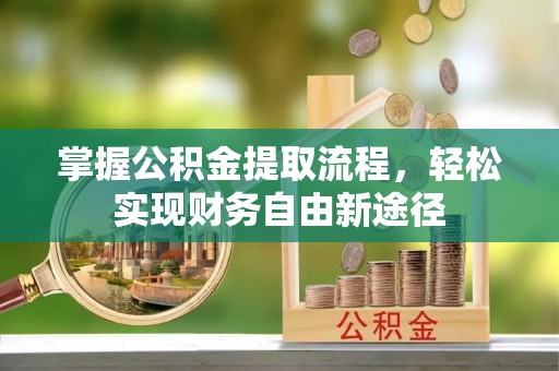 柳州掌握公积金提取流程，轻松实现财务自由新途径