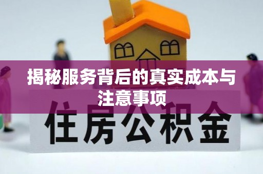 柳州揭秘服务背后的真实成本与注意事项