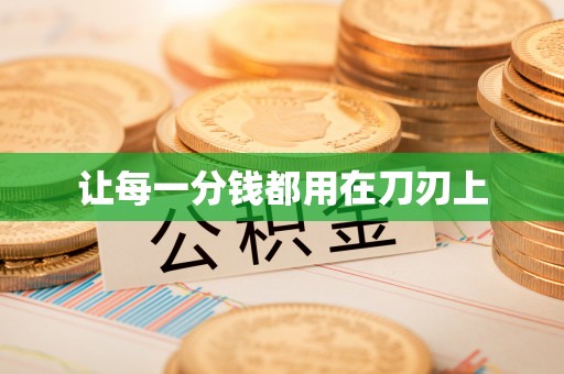 柳州让每一分钱都用在刀刃上
